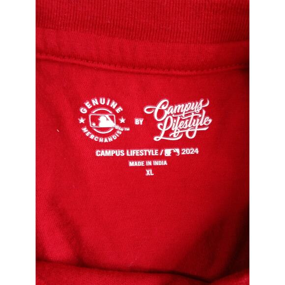 St. Louis Cardinals Sweatshirt Women XL Red Campus Lifestyle Cotton Crewneck NWT - Picture 2 of 9